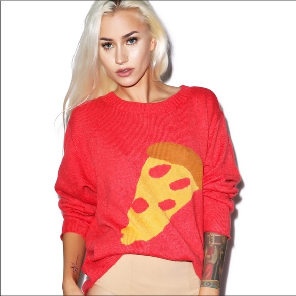Wildfox Sweaters - Wildfox pizza sweater NWT